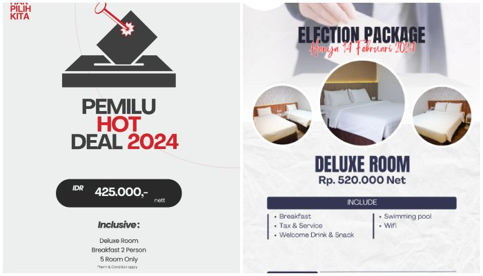 Hotel Harmoni Apresiasi Partisipasi Warga Tawarkan Harga Spesial untuk Pemilih Pemilu 2024