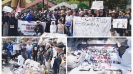 Aksi Damai Jurnalis Tolak Revisi UU Penyiaran di Kota Tasikmalaya